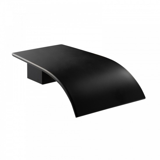 Aquatica All Pressures Mia2 40mm Shower Mixer With Waterfall Wall Spout Matte BlackSet